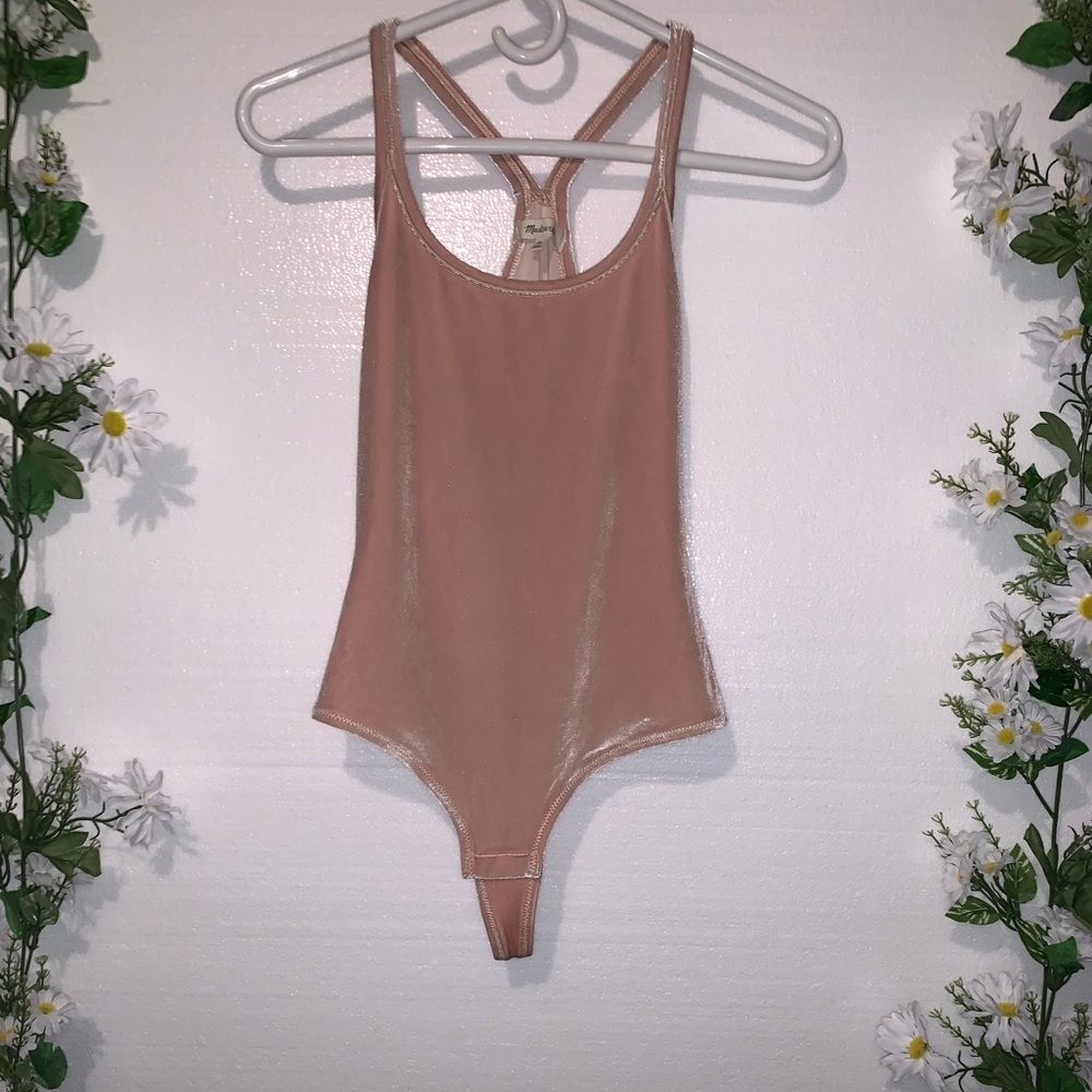 MADEWELL velvet body suit